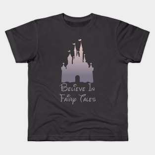 Believe In Fairy Tales - Rose Gold Kids T-Shirt